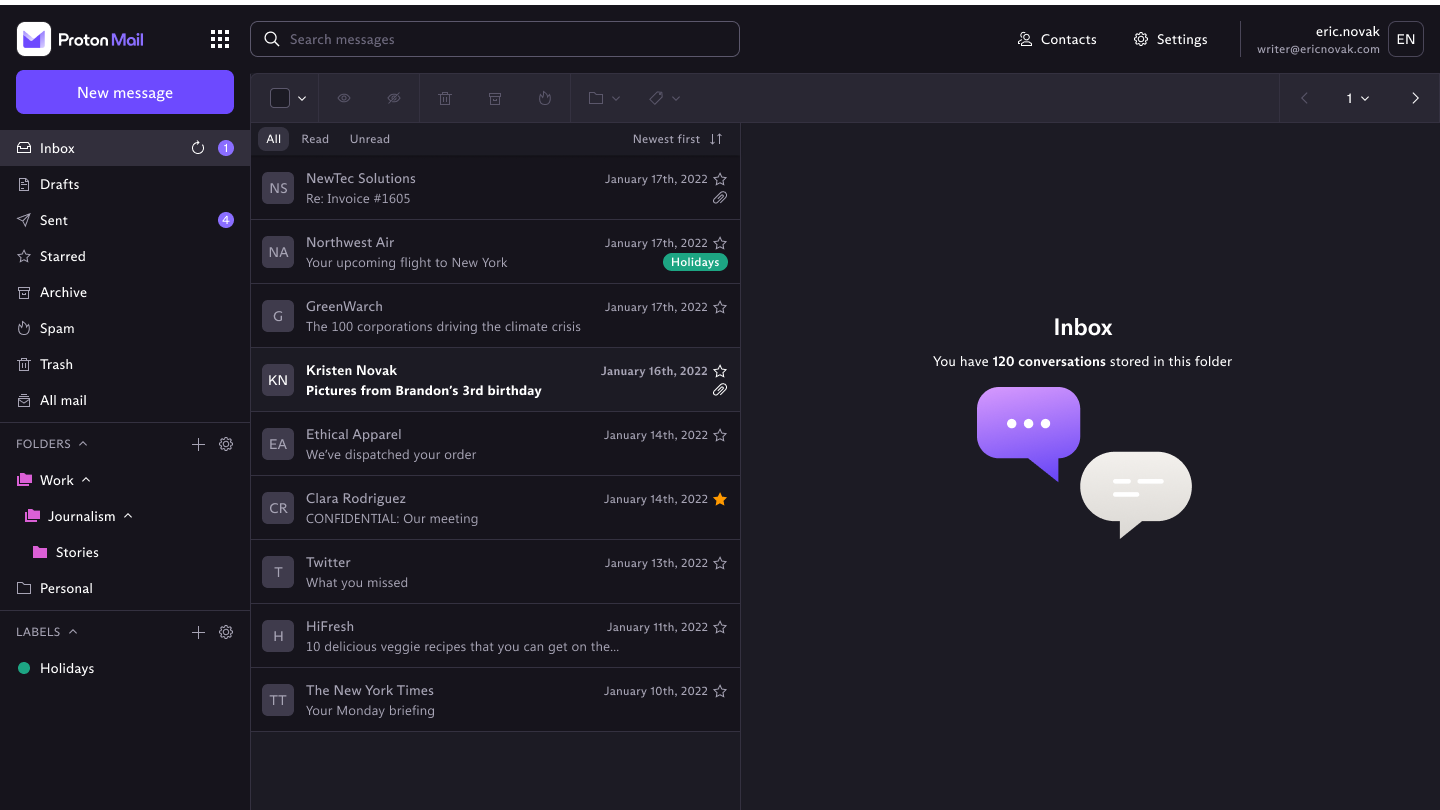 Proton Mail desktop app
