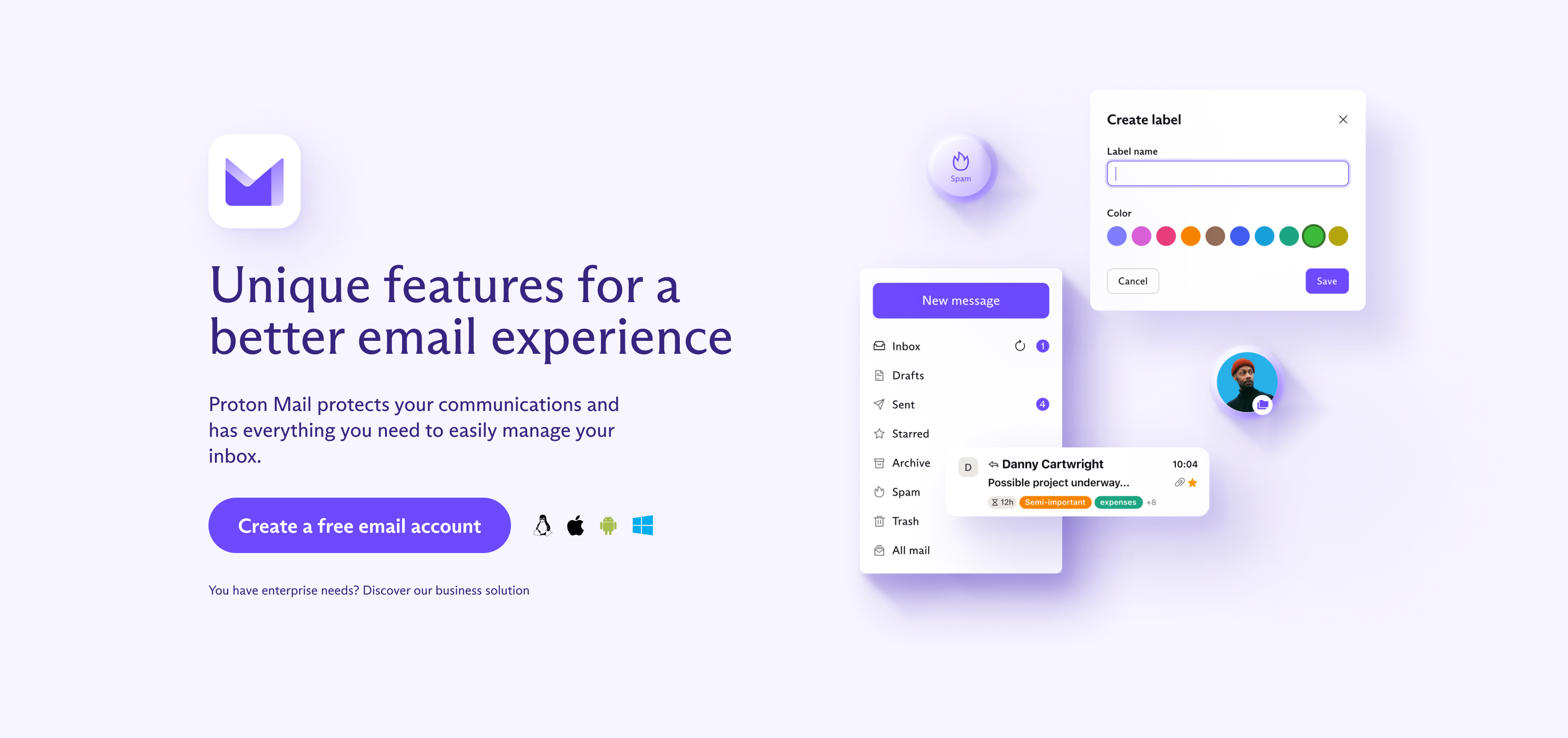 Proton Mail privacy features